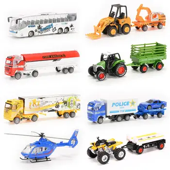 

RCtown 8PCS Diecast Metal Car Models Children Toy Play Set Vehicles Playset