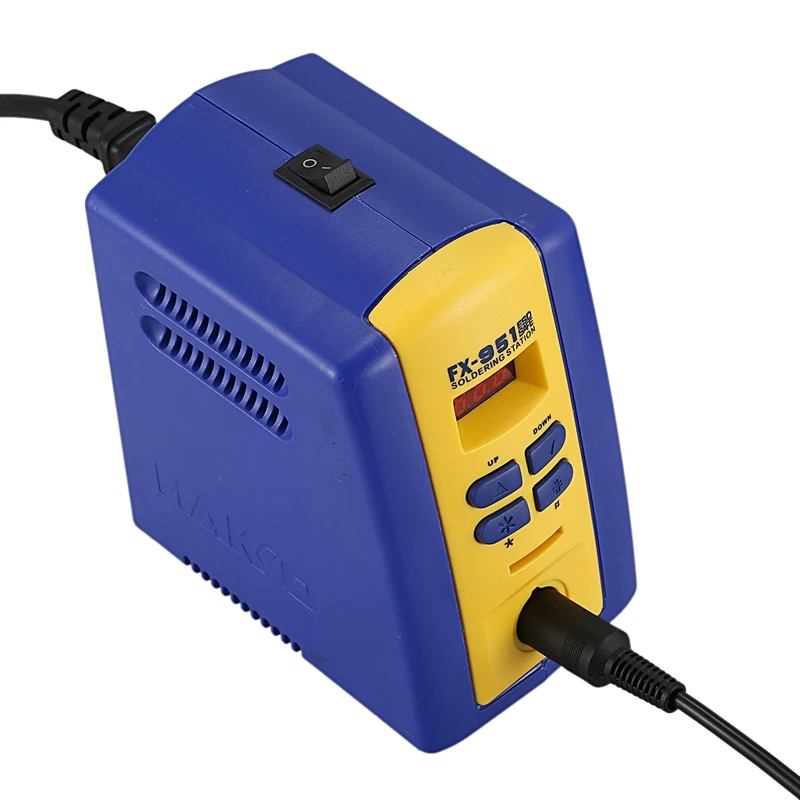 Новая Бессвинцовая термостатическая пайка 220V Esd Fx-951 паяльная станция с 5 шт. наконечником T12(штепсельная вилка европейского стандарта