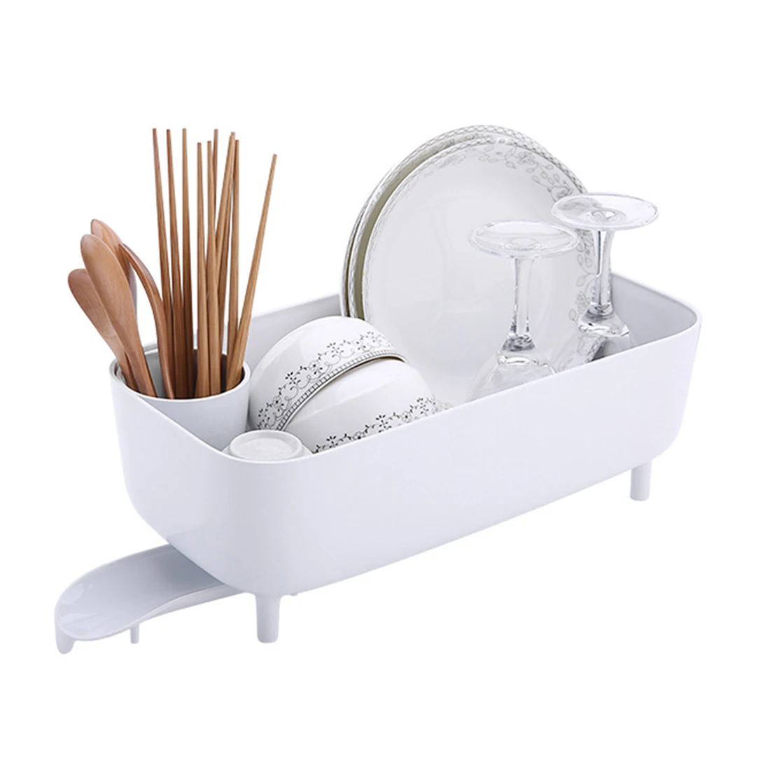 Plastic Dish Drying Rack Drainer Utensil Organizer For Plastic Dish Drying Rack Drainer