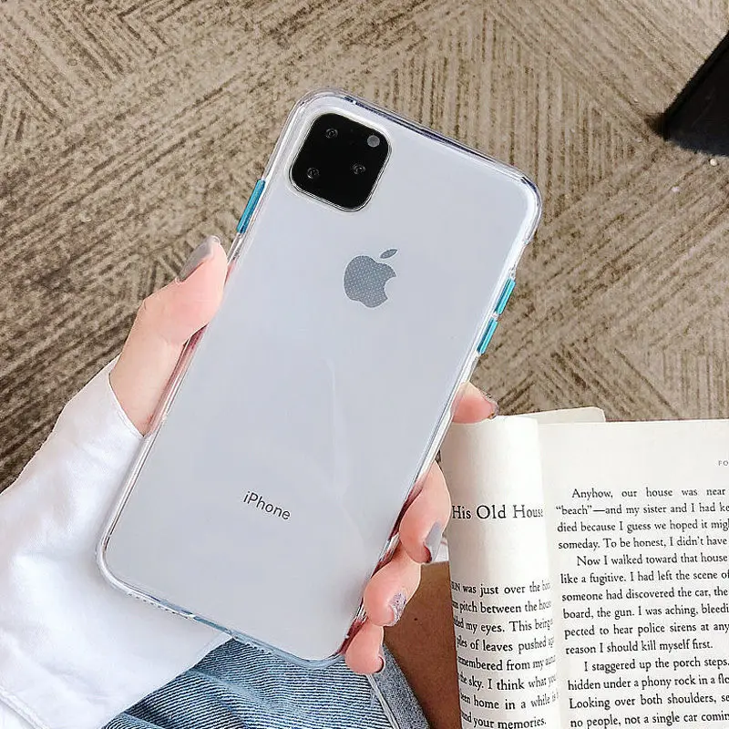 Lovebay для iPhone 11 чехол прозрачный контрастный цвет для iPhone 7 8 6 6s Plus X XR XS Max 11 Pro силиконовый чехол для телефона мягкий чехол