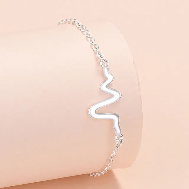 925 Sterling Silver Women Heart Bracelets On Hand Star Chain Bracelets For Girls Luxury Jewelry Jewellery Gifts For Women 3047