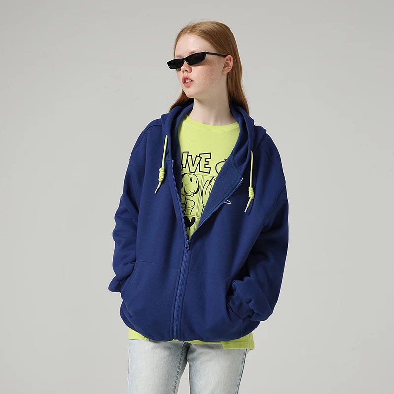 awesome  Toyouth Loose Hooded Fleece Long Sleeve Jackets Letter Printed Outerwear Hoodies Jacket Coat