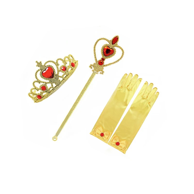 Accessories Платье принцессы «Красавица и Чудовище»; карнавальный костюм Белль; детское платье для девочек на день рождения; Одежда для девочек с волшебной палочкой - Цвет: Accessories