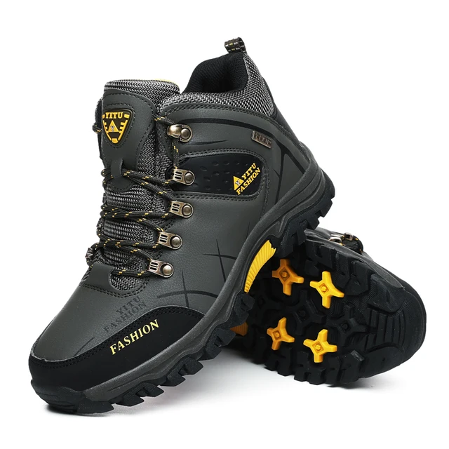 Winter Snow Boots Super Warm Super Men High Quality Waterproof Leather Boots 39-47 6