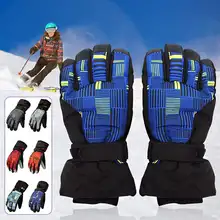 Лыжные перчатки водонепроницаемые флисовые термоперчатки сноуборд снегоходные перчатки для мужчин и женщин Зимние перчатки для Sonwboarding