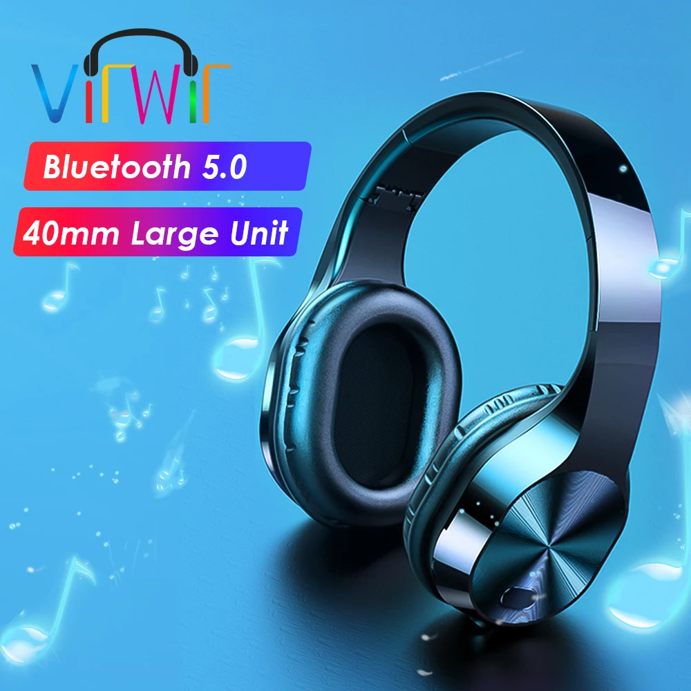Bluetooth Wireless Earphone Foldable Wireless Headphone Stereo Sound Wired Earbuds Gaming Headsets With Microphone For PC Laptop