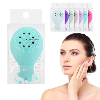 

Cute Small whale Face Washing Silicone brush Skin cleansing Blackhead Removal Cleansing instrument Skin Care Deep cleaning tool