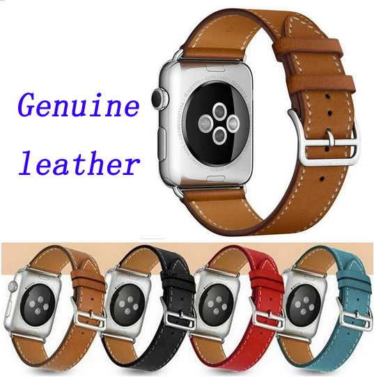 Кожаный ремешок для часов iWatch серии 1, 2, 3 и 4, 40 мм, 44 мм, спортивный ремешок для Apple watch 42 мм, 38 мм, серия 5