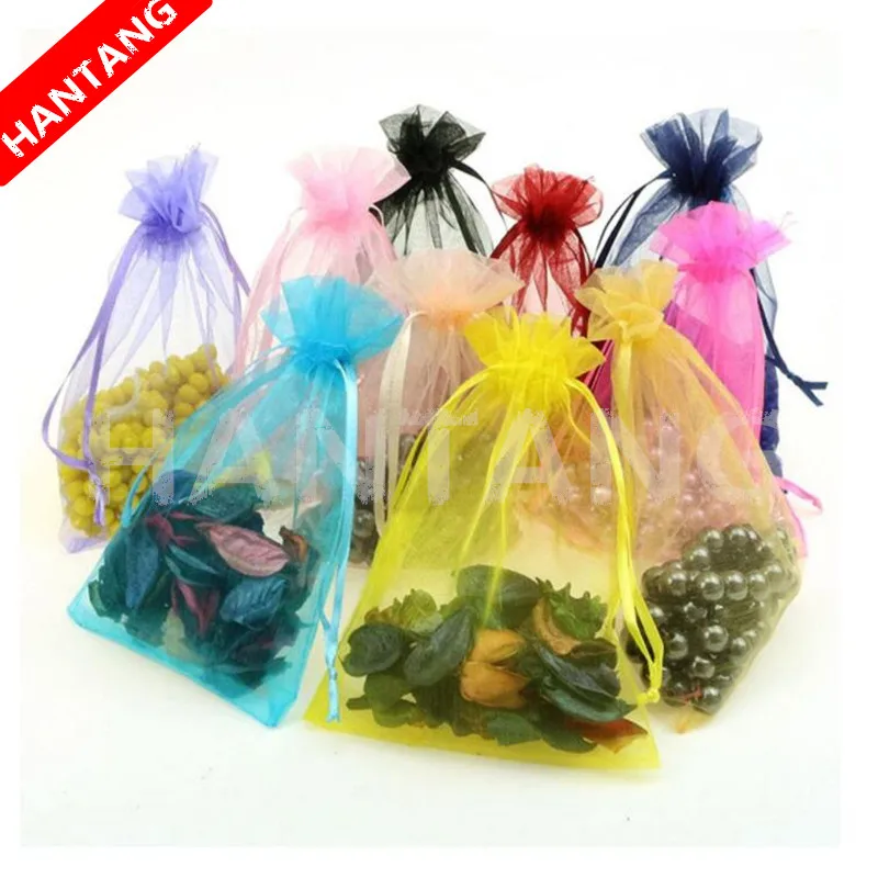 

10pcs 15x20 17x23 20x30cm Organza Pouches Gift Bag Jewelry Packaging Jewelry Packaging Pouch Birthday Party Decorations Supplies