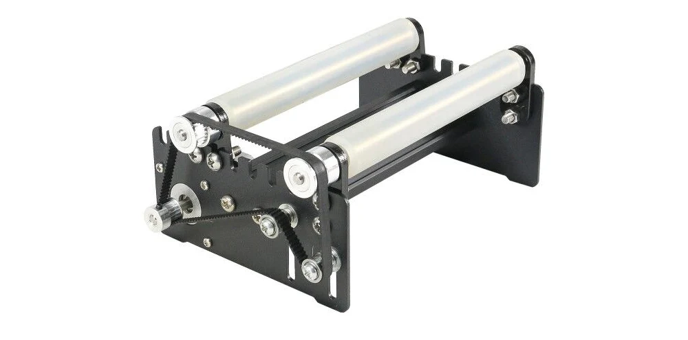ORTUR Laser Engraver Y-axis Rotary Roller Engraving Module for Engraving Cylindrical Objects Cans - Black
