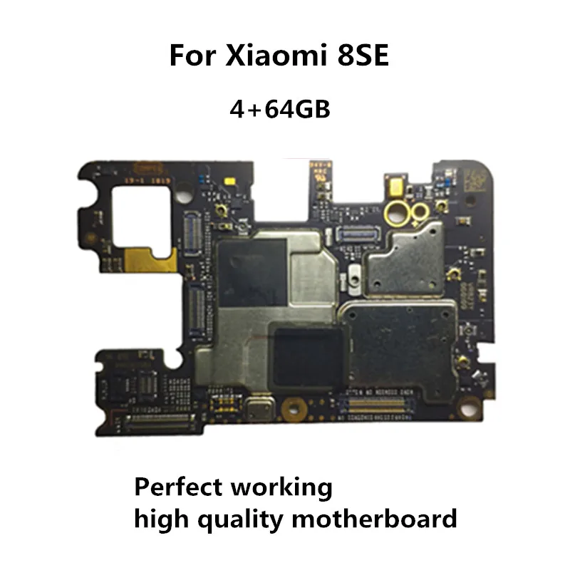 

Unlocked Main Mobile Board Mainboard Motherboard With Chips Circuits Flex Cable For Xiaomi 8SE Mi8SE M8SE Mi 8 SE 4+64GB
