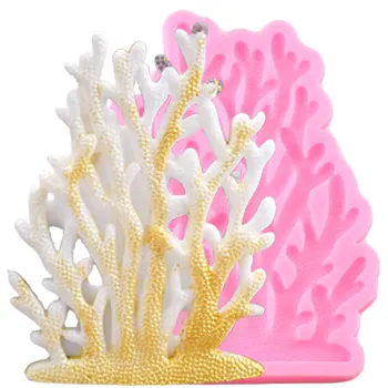 

Sugarcraft Sea Coral Silicone Molds Fondant Mould Cake Decorating Tools Chocolate Gumpaste Candy Polymer Clay Moulds