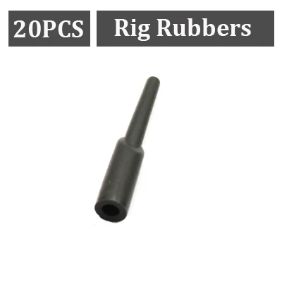 20PCS Rig Rubbers 30 шт. рыболовные снасти для ловли карпа, набор аксессуаров, Хели чод, кольца, зажимы, резиновая бусина для рыбалки, Heli, коптер, снасти для ловли карпа - Цвет: 20PCS Rig Rubbers