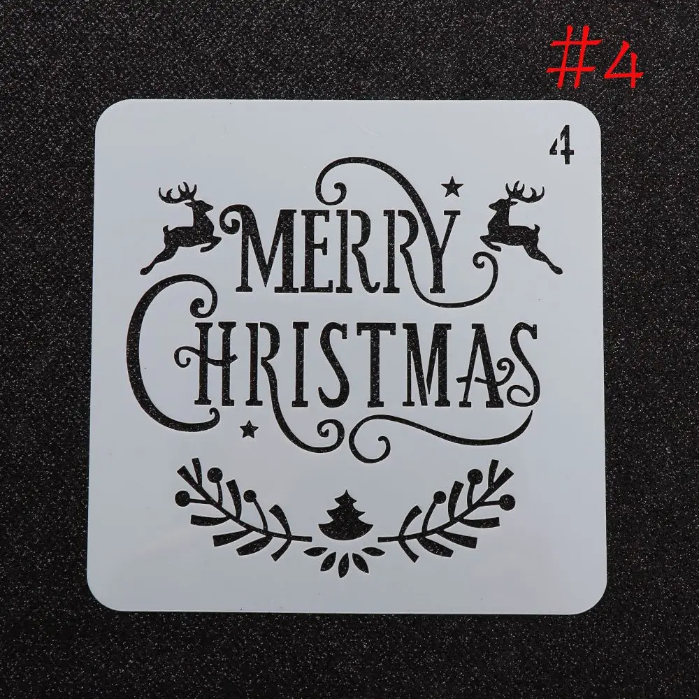 OBUY Christmas Snowflake DIY Craft Hollow Layering Stencils for Wall  Painting Scrapbooking Stamp Album Decorative Embossing Paper Card