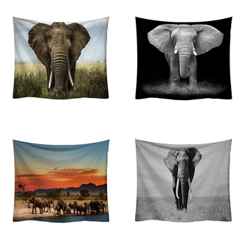 

elephant tapestry Wall Hanging animal tapestry Wall art Large Tapestry room decorative blanket Beach Towel wall carpet JF31