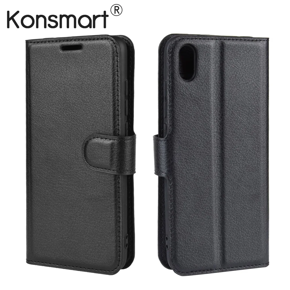 KONSMART Чехол-книжка Redmi 7A глобальная версия Флип кожаный чехол для телефона Xiaomi Redmi 7A 2/16 32 GB 5,4" Диагональ дисплея