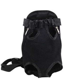 

Black Outdoor Out Portable Pet Backpack Pet Supplies Mesh Cat Dog Pet Bag Foldable Breathable Bag