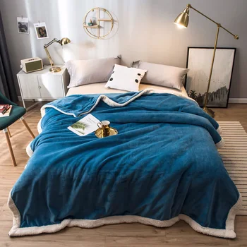 

Weighted Flannel Fleece Blanket Winter Adult Soft Thick Sherpa Throw Blanket Office Nap Blanket Home textile products