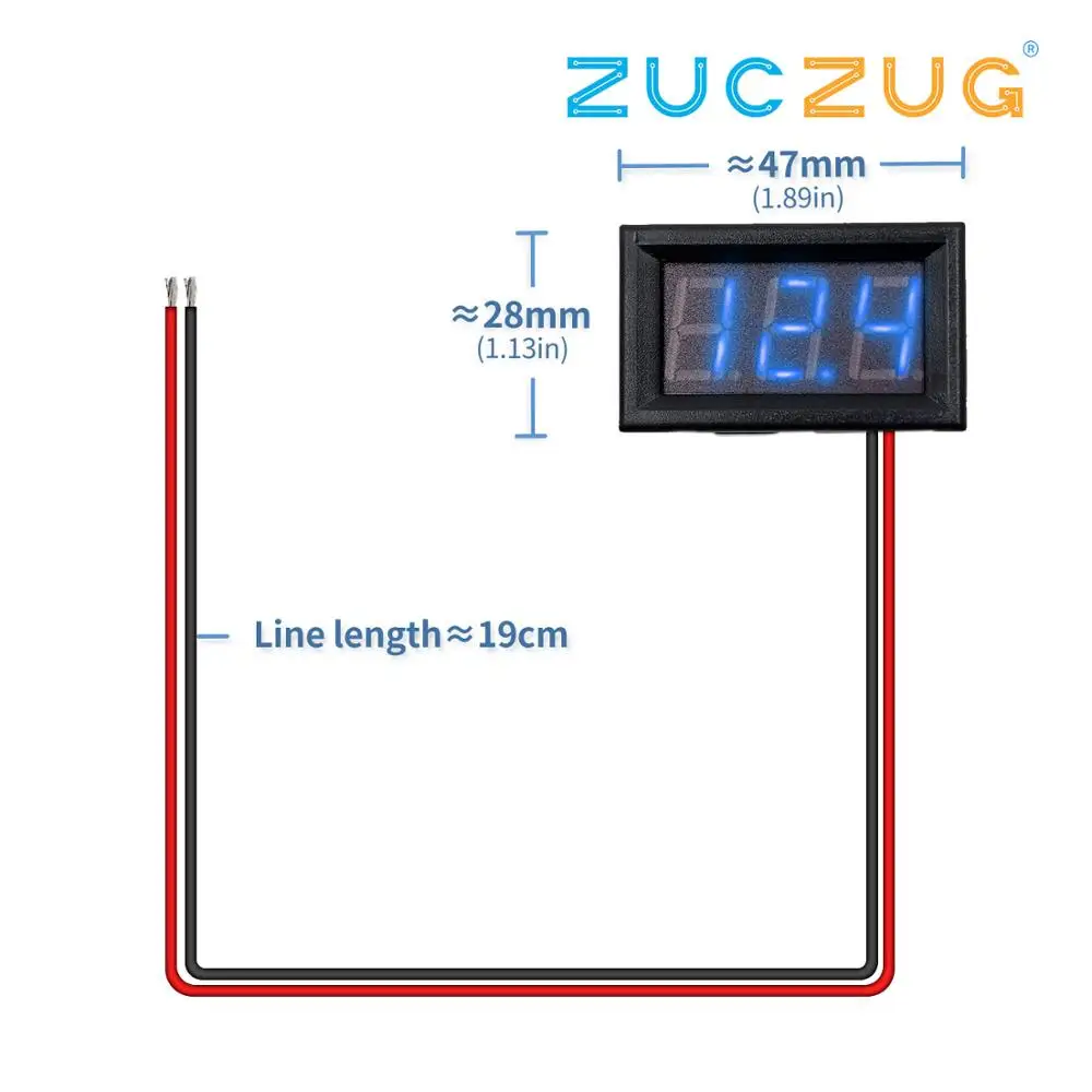 Мини цифровой вольтметр постоянного тока 4,5 в до 30 в цифровой вольтметр напряжение Панель метр для 6 в 12 В 24 в вольтметр Для электромобиля или мотоцикла автомобиля 0,56''