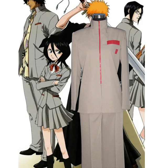 Bleach Karakura High School Girl s School Uniform Cosplay Costumes