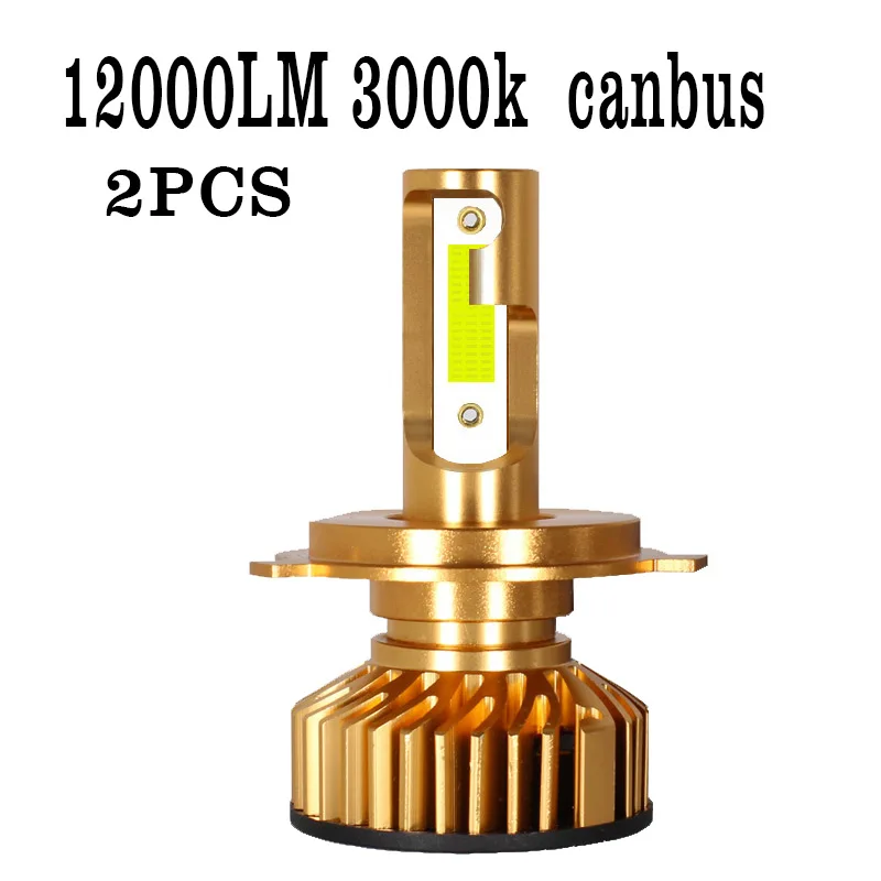 12000LM 3000k canbus ZTZPIE 4300K 6000K 8000K 12000LM 9005 H1 H4 светодиодный головной светильник H3 H7 H11 9006 Turbo светодиодных ламп супер яркий мини-размер автомобильный светильник 12V - Испускаемый цвет: 12000LM 3000k canbus