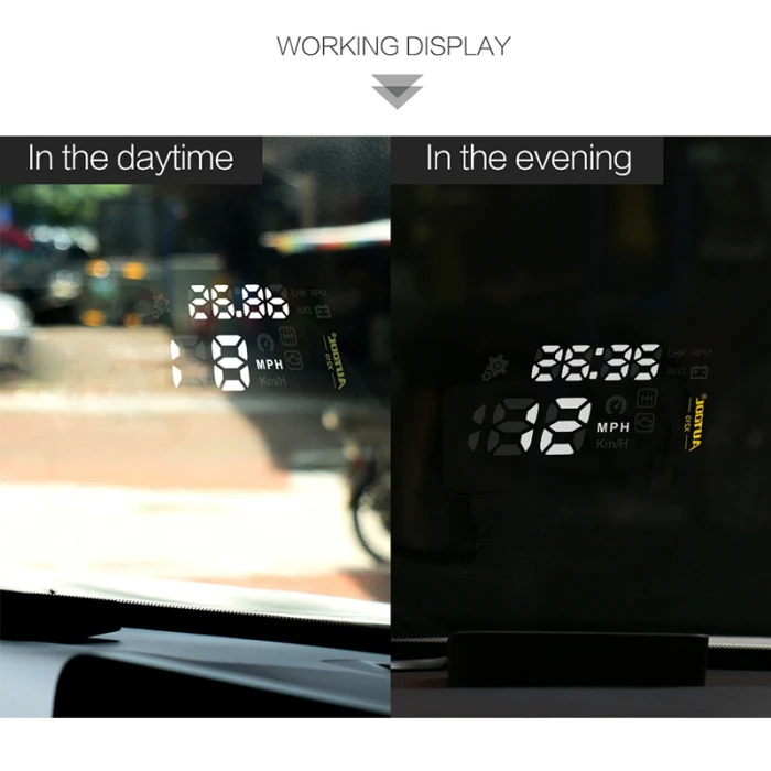 2019X210 Авто HUD Автомобильный дисплей расход топлива проекция автомобиля OBD2 Спидометр CSL88