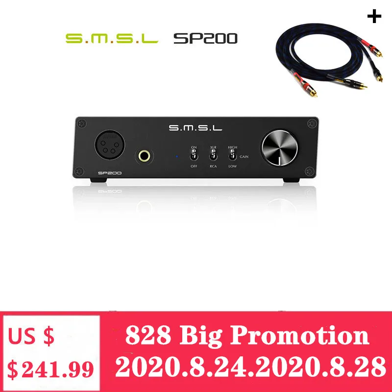 

SMSL SP200 THX AAA 888 Technology Headphone Player Amplifier Balanced Bluetooth 5.0 USB DAC