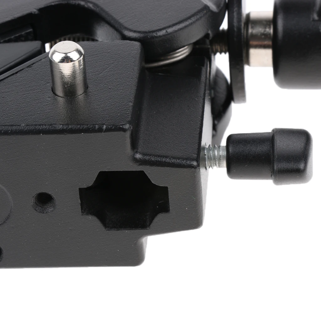 Super Clamp Multi-functional with Standard Stud 1/4'' 3/8'' Thread for Lights Umbrellas Hooks Shelves Plate Glass Cross Bars