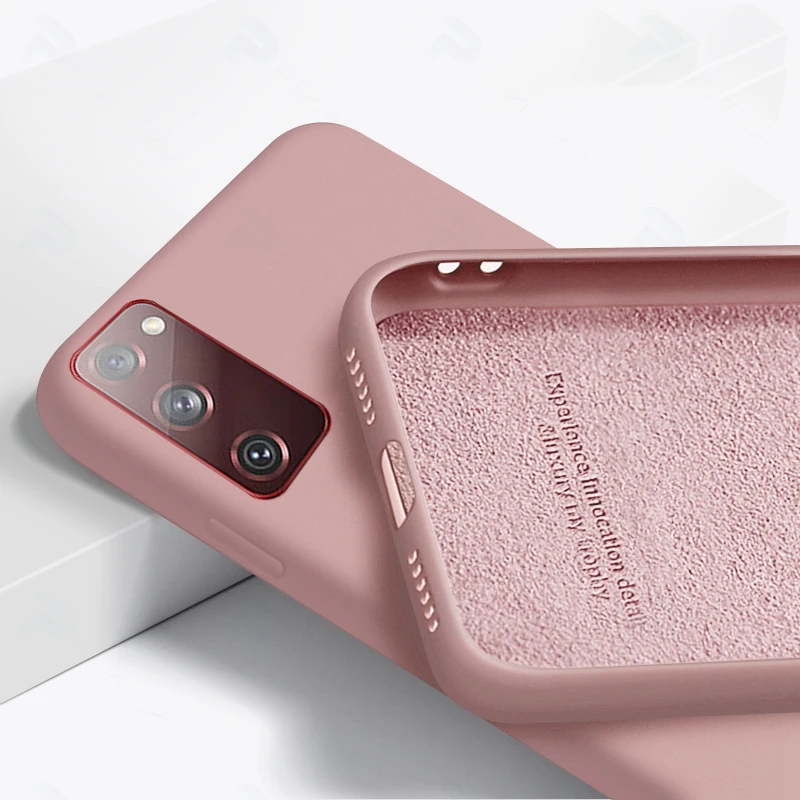 HINWEIS 20 ULTRA HINWEIS 10 LITE 8 9 S10 + S20 + S20 FE Weiche Abdeckung Flüssigsilikonhülle für Samsung Galaxy S21 S21 + S10 S10E S8_voghion.com