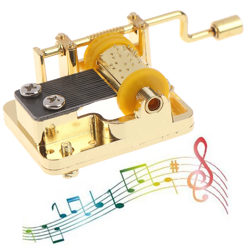 18 Tones Mini Hand Cranking Music Box Decorative Collectibles Christmas Gift Birthday Party Boxes (12 types Of Music Available) 2