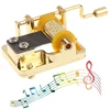 18 Tones Mini Hand Cranking Music Box Decorative Collectibles Christmas Gift Birthday Party Boxes (12 types Of Music Available) 2