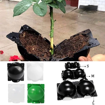 

5PCS Plant Root Growing Box High Pressure Gardening Plant Root Ball Breeding Case for Garden Grafting Rooting Plant Box