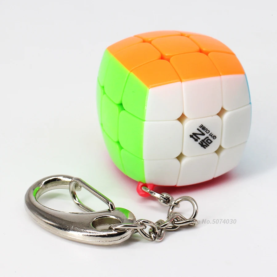 Qiyi брелок-кубик головоломка куб 3x3 Мини Скорость Магия 3x3x3 мини ключ chainCubo Magico 3 см 30 мм с ключом игрушки для мальчика