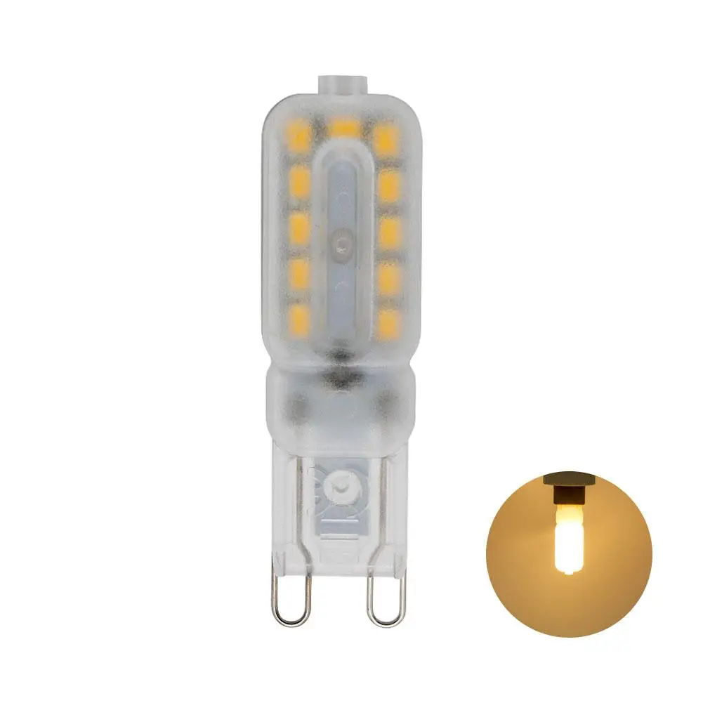 G9 светодиодный светильник 220 В диммируемая лампа SMD 2835 прожектор для хрустальной люстры замена 20-30 Вт 40-50 Вт галогенная лампа 360 градусов ОСВЕЩЕНИЕ - Испускаемый цвет: 22 LEDS Warm White