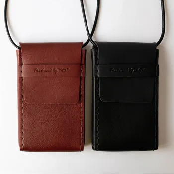 

Original Design Handmade Genuine Leather Shoulder Bag Retro Unisex Messenger Bag Cowhide Fashion Cell Phone Pouch Personalized G
