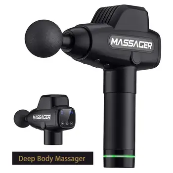 

Electronic Massage Gun Cordless Percussion Massager Quiet Powerful 6 Intensity Massage Gun Full Body Relief for Muscle Pains