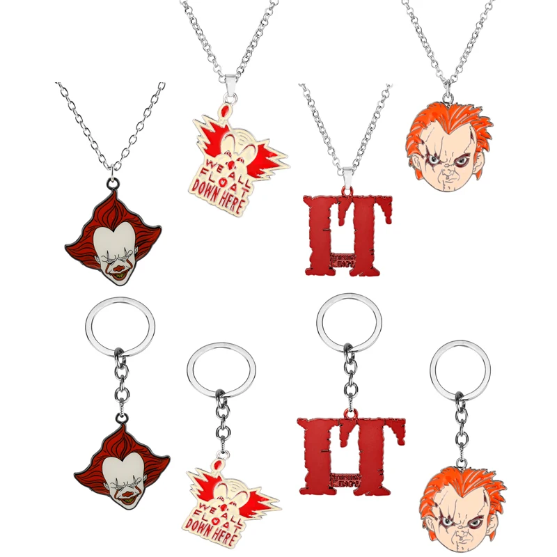 Фильм Стивен Кинг это брелок Pennywise фигура кулон ожерелье Невеста для ключей Чаки