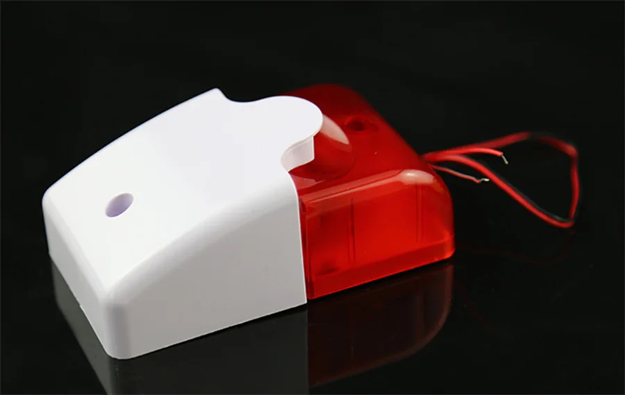 Sgooway Flash СВЕТОДИОДНЫЙ стробоскопический светильник сирена 12 В работает для GSM PSTN домашней безопасности Голосовая охранная сигнализация