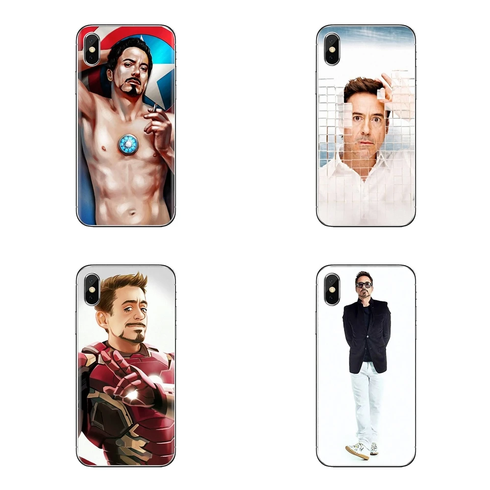 For LG Spirit Motorola Moto X4 E4 E5 G5 G5S G6 Z Z2 Z3 G2 G3 C Play Plus Mini Soft Bag Case Iron Man Robert Downey Jr Tony Super |