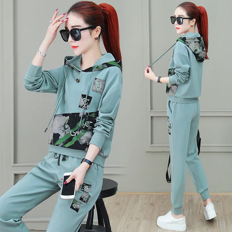 

WOMEN'S Sweater Suit Spring And Autumn 2020 New Style Casual Sports Jackets Ozhouzhan WOMEN'S Dress Clothes Korean-style Europea