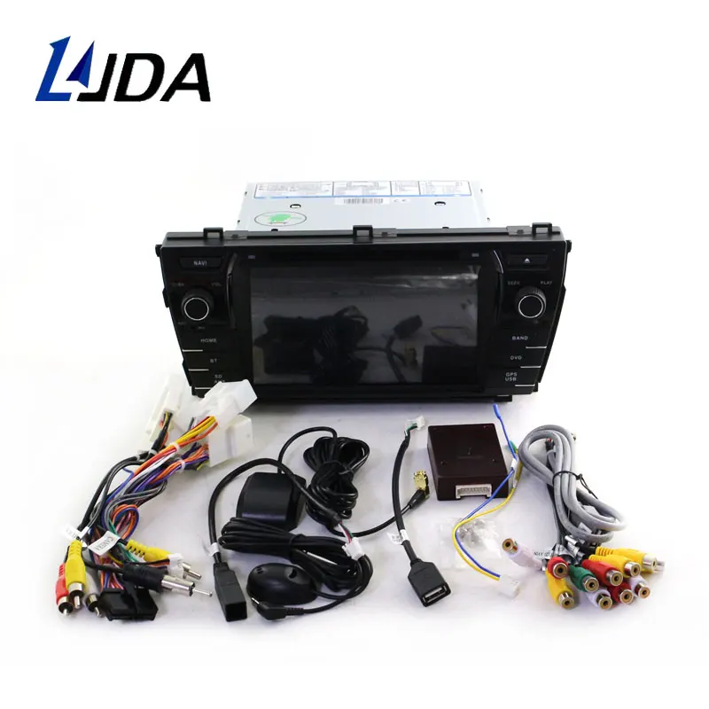 Автомобильный DVD плеер LJDA 2 Din Android 10 для Toyota Corolla 2014 Wifi GPS Радио ГБ + 16 Гб