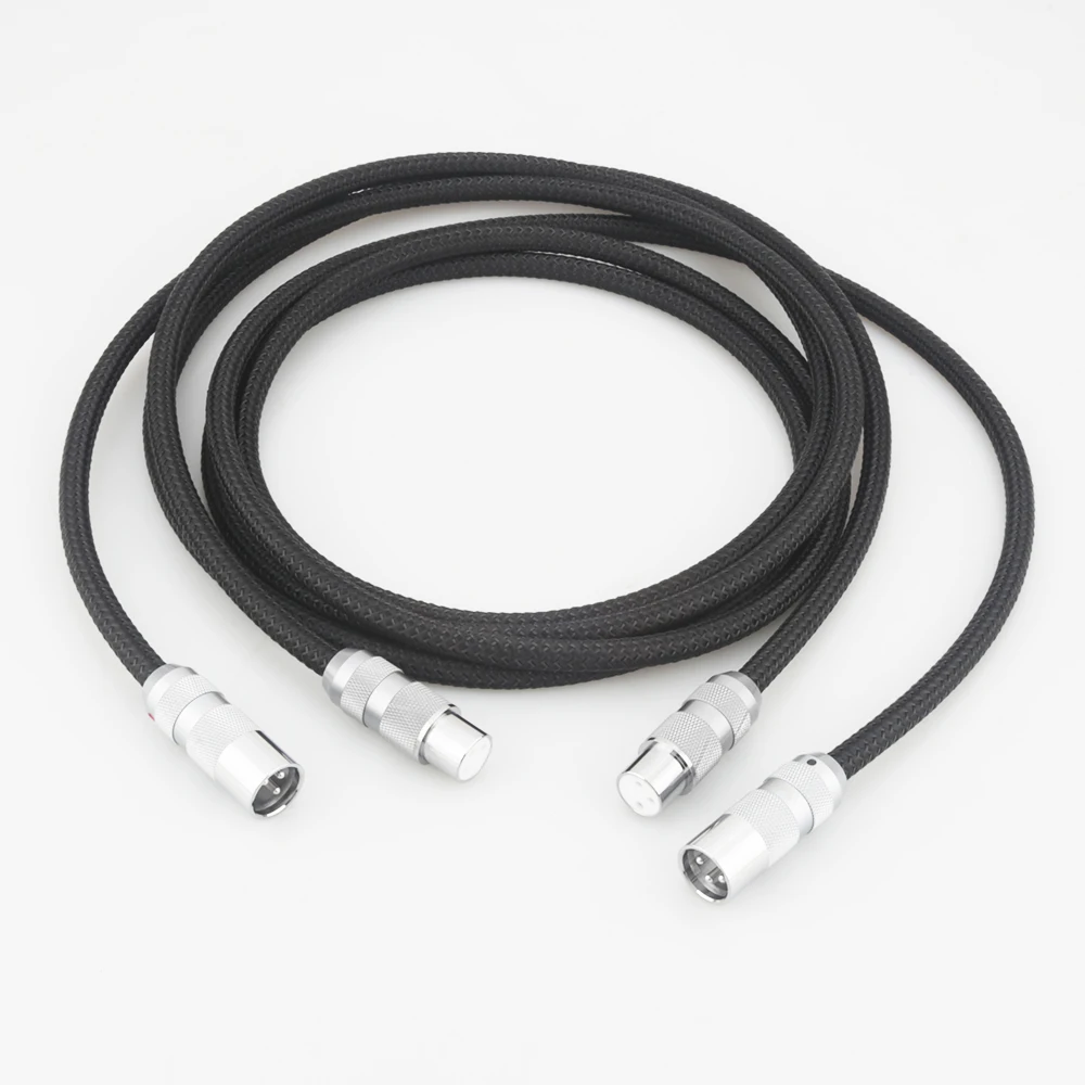 US $200.00 Viborg 02R801 5N OFC 4 Cores Multplex Copper Balanced Interconnect XLR Cable Rhodium Plated XM202R XF202R XLR Connectors