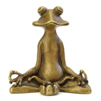

Antique Bronze Ornaments Zen Frog Ornaments Solid Copper Frog Tea Pet Fragrance Tray