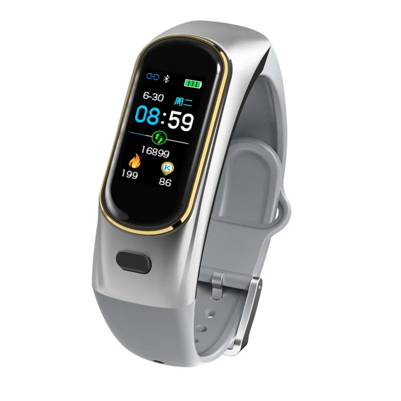 Sports smart watch H109 blood pressure heart rate monitoring Bluetooth headset answer phone reminder waterproof Wearable Devices