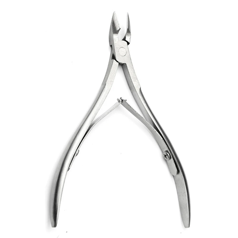 Professional Nail Cutter Nail Clipper Cuticle Scissor Cleaner Toe Cuticle Nipper Pedicure Tool Manicure Tool - Цвет: Серебристый