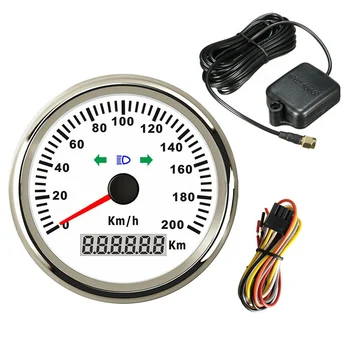 

GPS Speedometer 85mm 200km/h Car Motor Boat Auto speed gauges Waterproof Odometer Left Right and High Beam