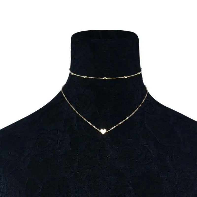 Простое посеребренное любовное короткое ожерелье для женщин колье до ключиц Bijoux воротники ювелирные изделия Exo воротник цепь Чокер Ожерелье