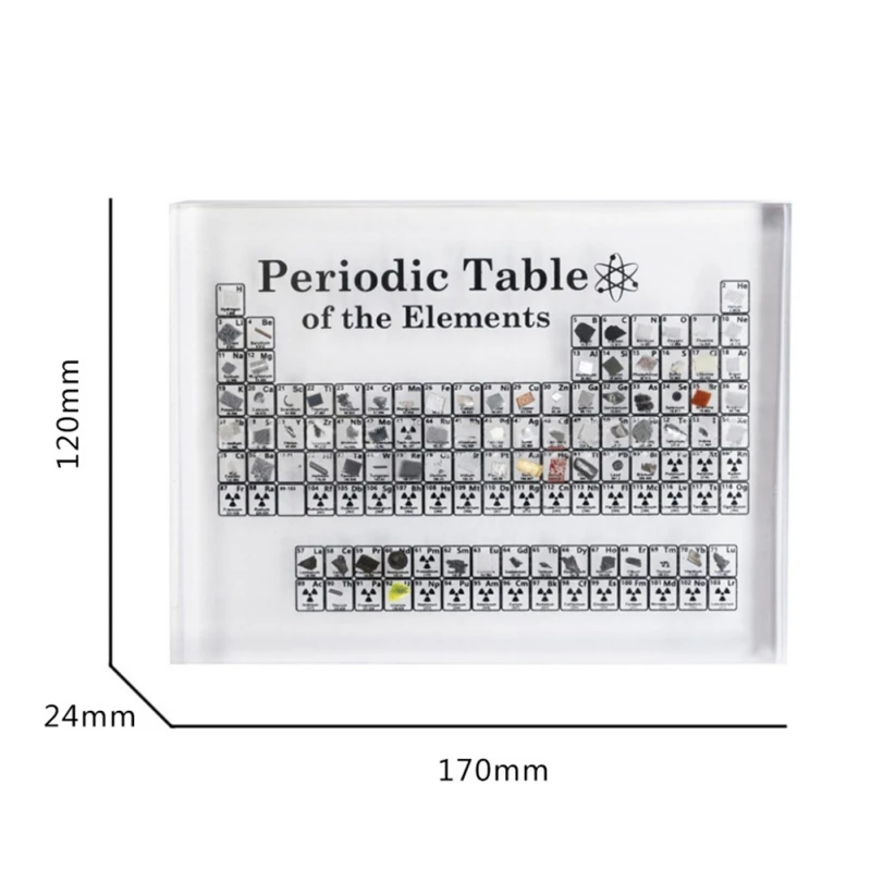  Acrylic Periodic Table Display Board Transparent Chemical Element Display Board Teaching Supplies F - 4000188230315
