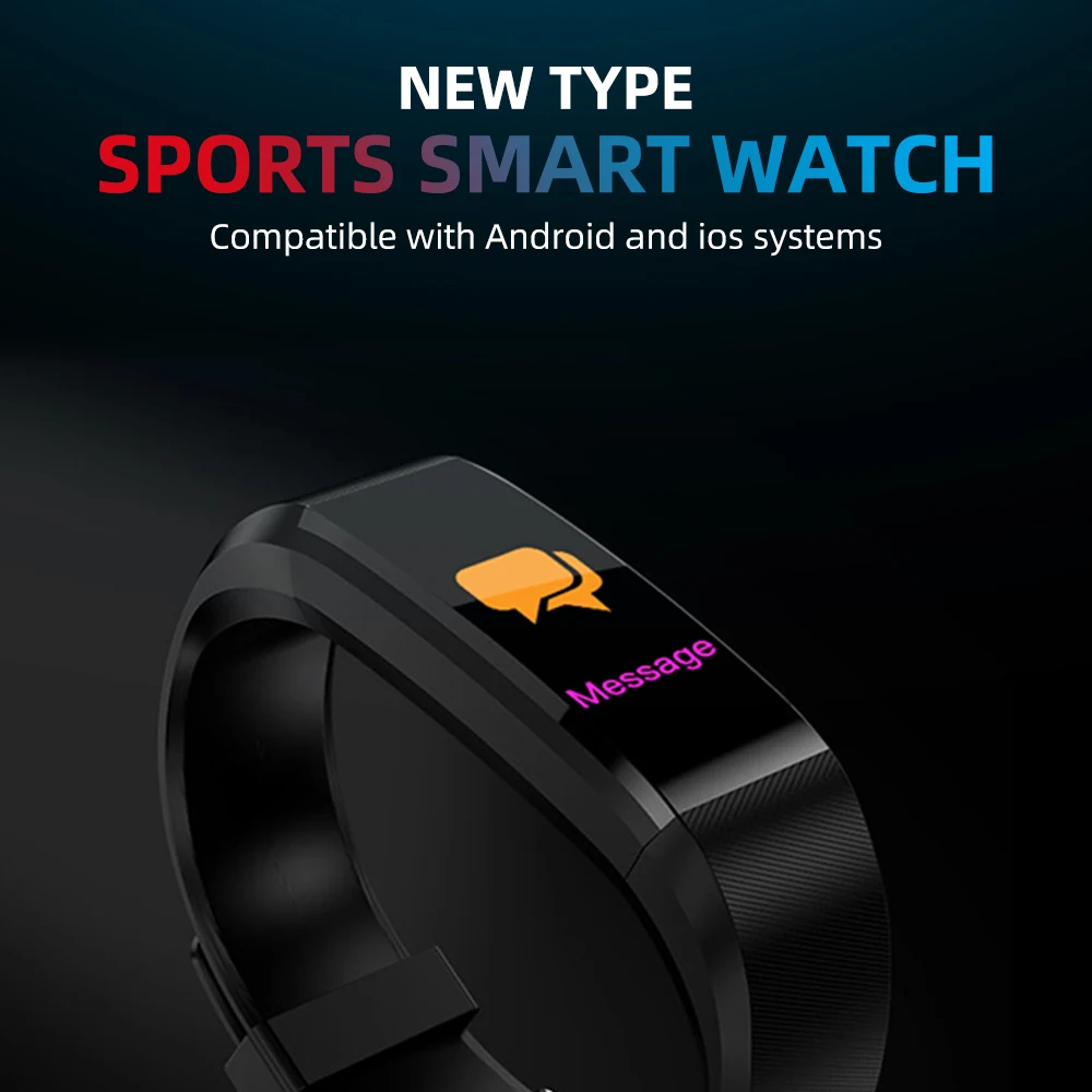Pulseira de Freqüência Ankndo Fitness Cardíaca Passometer Banda Inteligente Chamada Lembrete Mensagem Smartband Unisex Sono Rastreador Ip6x Pulseira 3 Pulseiras inteligentes