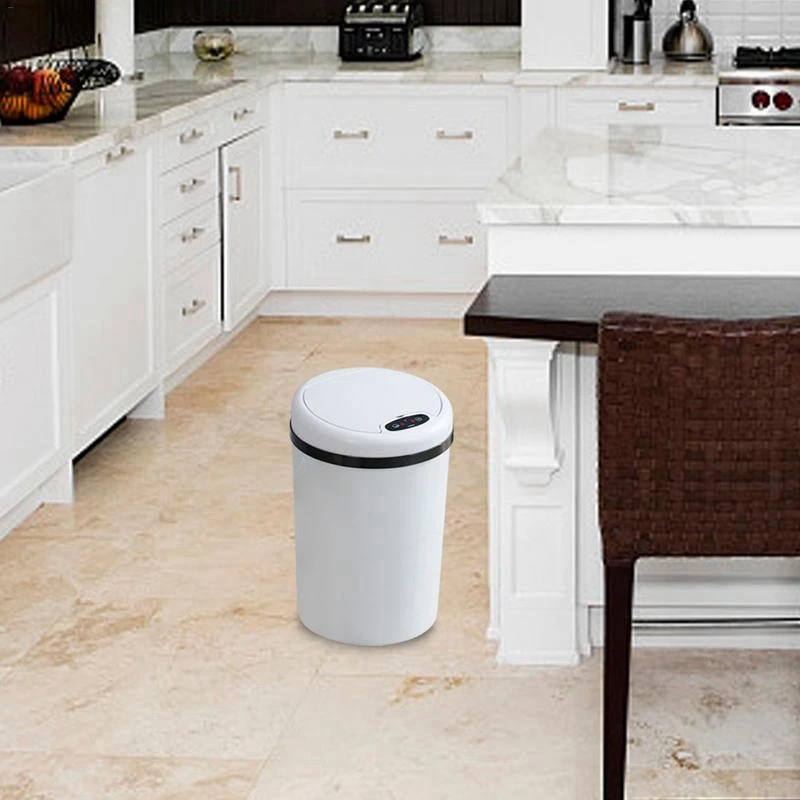 11L Automatic Trash Can Bin Inductive Type Trash Can Auto Smart Sensor Rubbish Waste Bin For Kitchen Bathroom Rubbish Bin